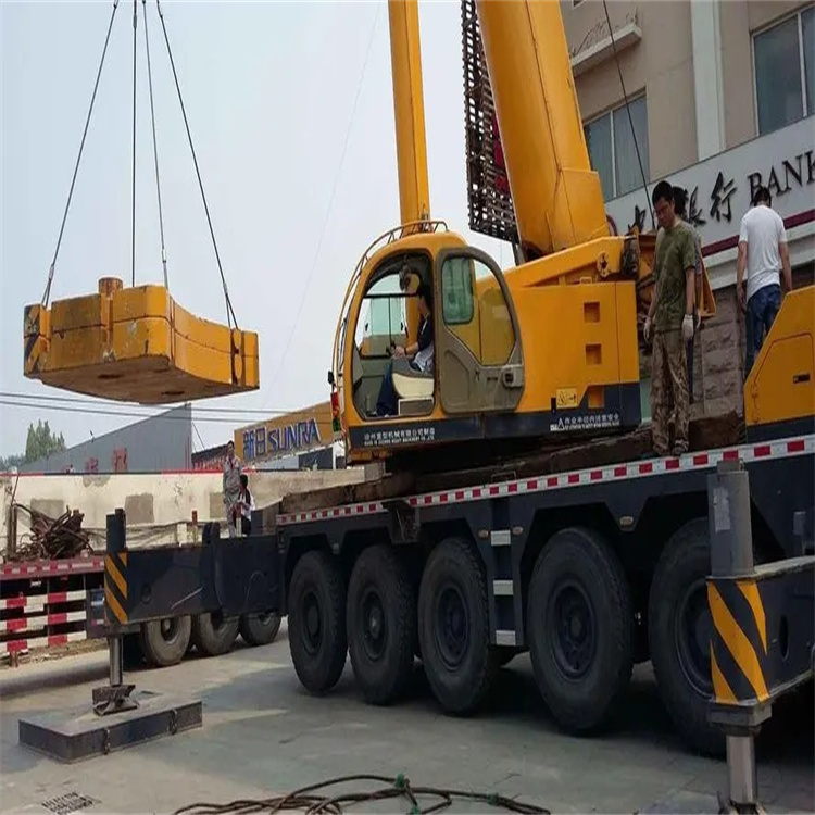 武冈当地吊车出租|机器吊装|75吨|工厂搬迁服务